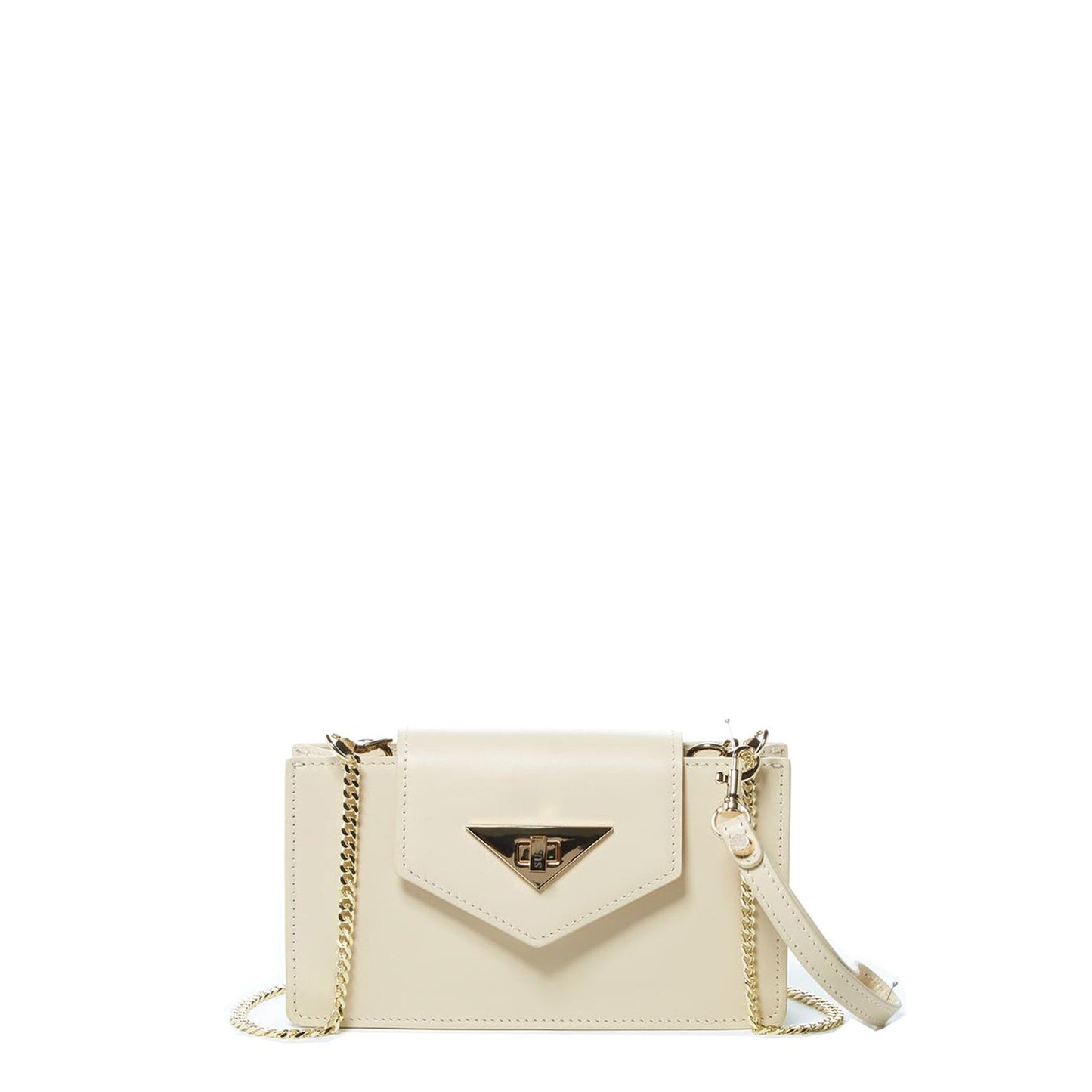SUSU Off White Bag Mini Crossbody Purse Cream Leather Wristlet Women's Handbag