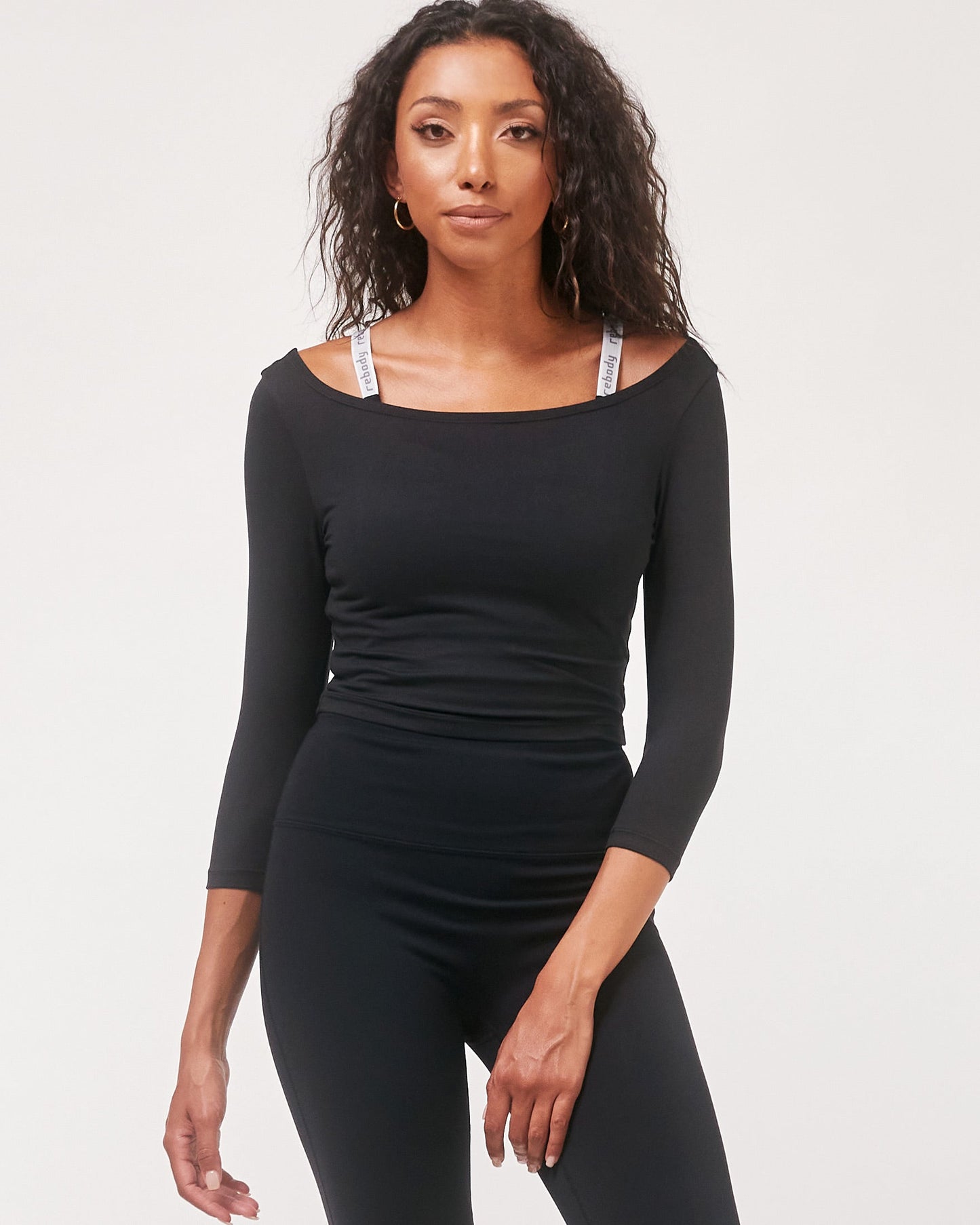 Dynamic Cozy Open Shoulder 3/4 Sleeve
