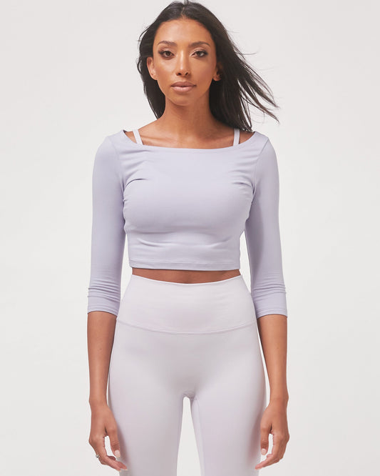 Dynamic Cozy Open Shoulder 3/4 Sleeve