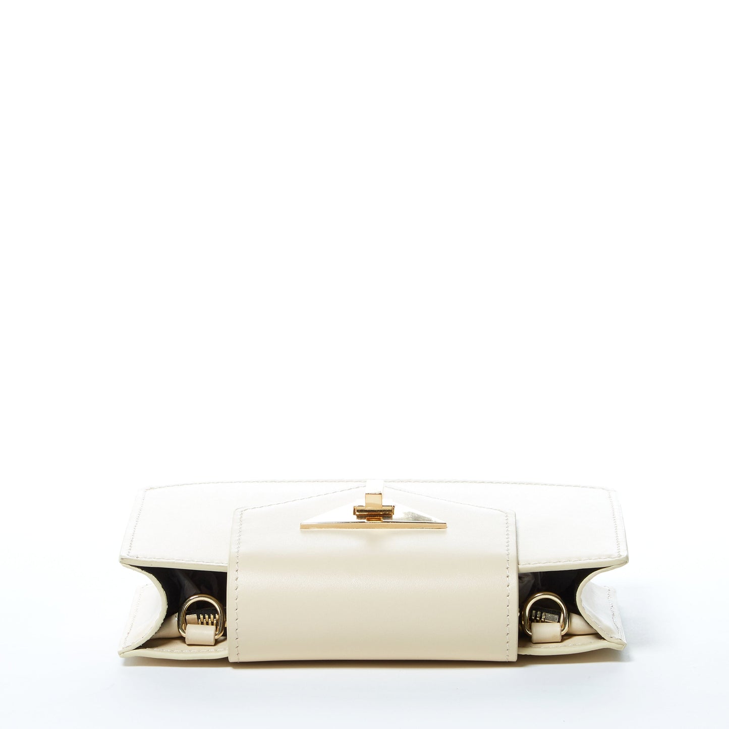 SUSU Off White Bag Mini Crossbody Purse Cream Leather Wristlet Women's Handbag